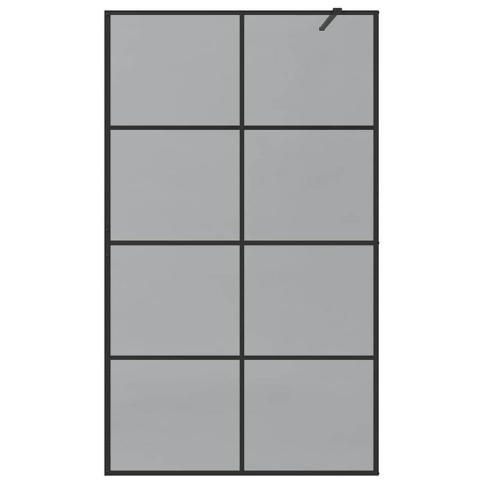 Parete Doccia Walk-in Nero 115 x 195 cm vetro temperato 42022050