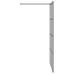 Parete Doccia Walk-in Nero 115 x 195 cm vetro temperato 42022050