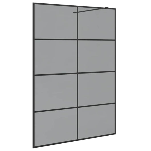 Parete Doccia Walk-in Nero 140 x 195 cm vetro temperato 42022051
