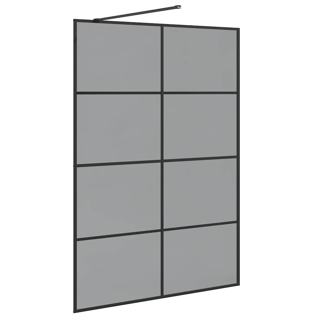 Parete Doccia Walk-in Nero 140 x 195 cm vetro temperato 42022051