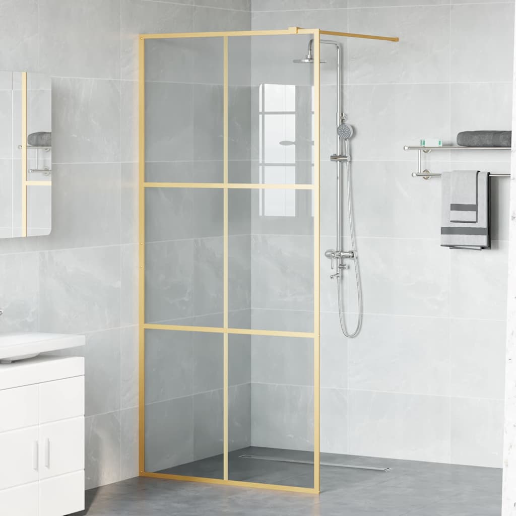 Parete Doccia Walk-in Oro 90 x 195 cm vetro temperato 42022053