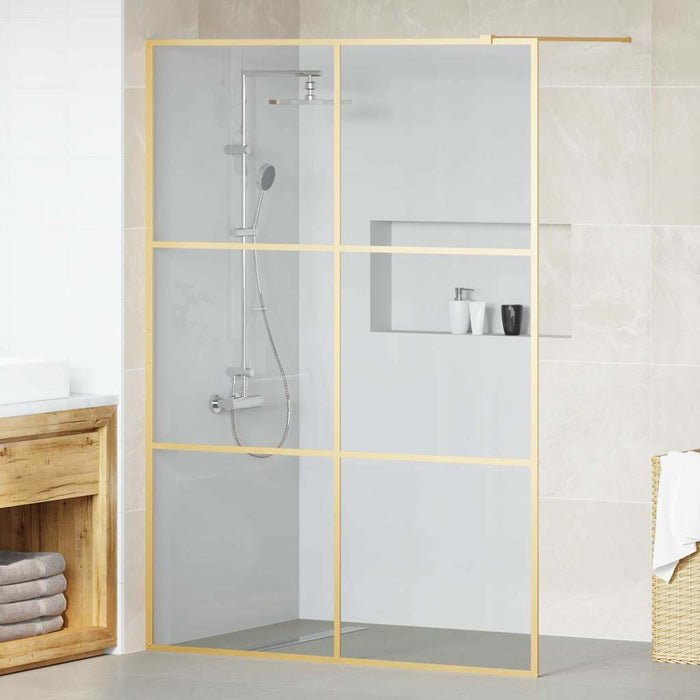 Parete Doccia Walk-in Oro 140 x 195 cm vetro temperato 42022056