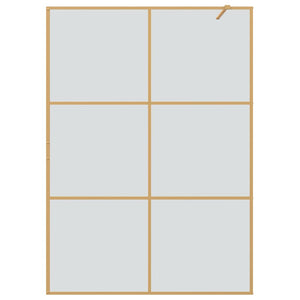 Parete Doccia Walk-in Oro 140 x 195 cm vetro temperato 42022056