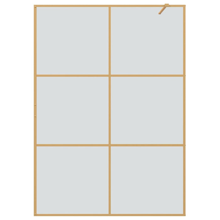 Parete Doccia Walk-in Oro 140 x 195 cm vetro temperato 42022056