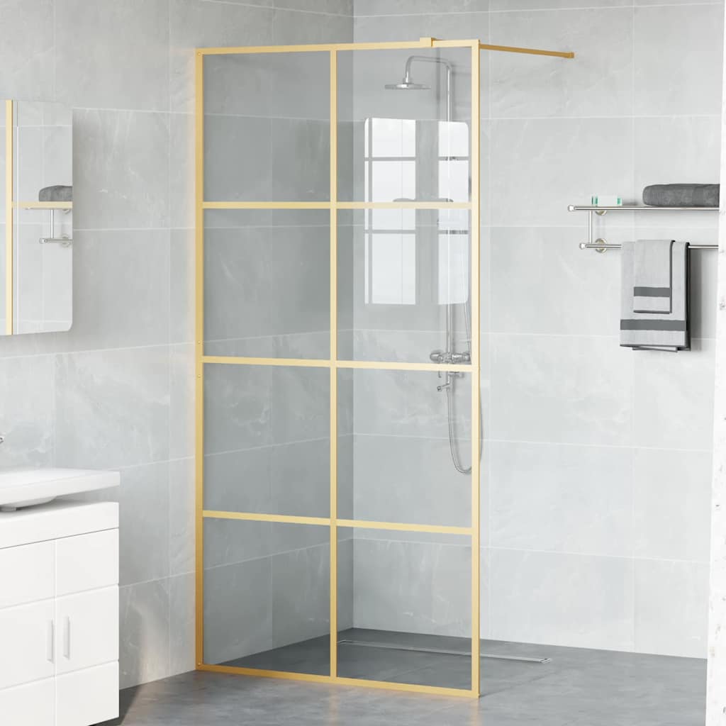 Parete Doccia Walk-in Oro 100 x 195 cm vetro temperato