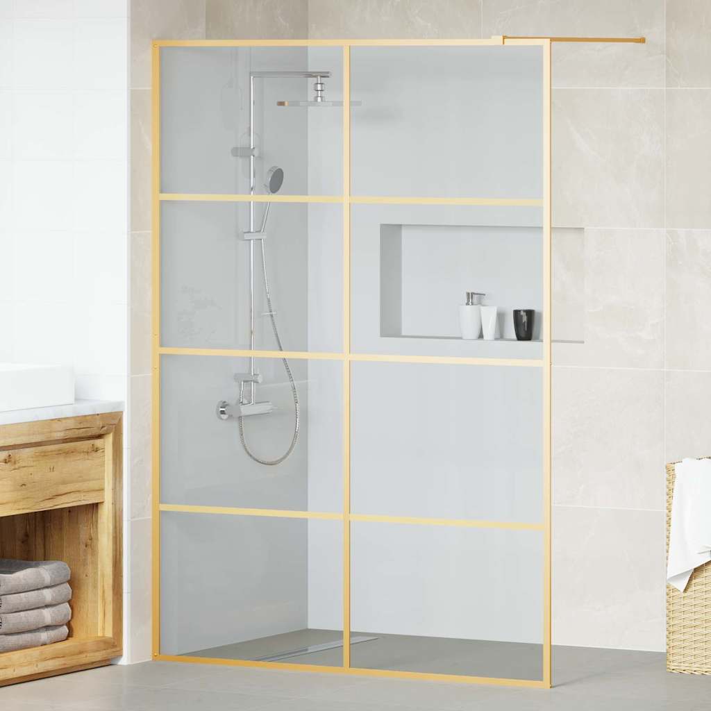 Parete Doccia Walk-in Oro 140 x 195 cm vetro temperato 42022061