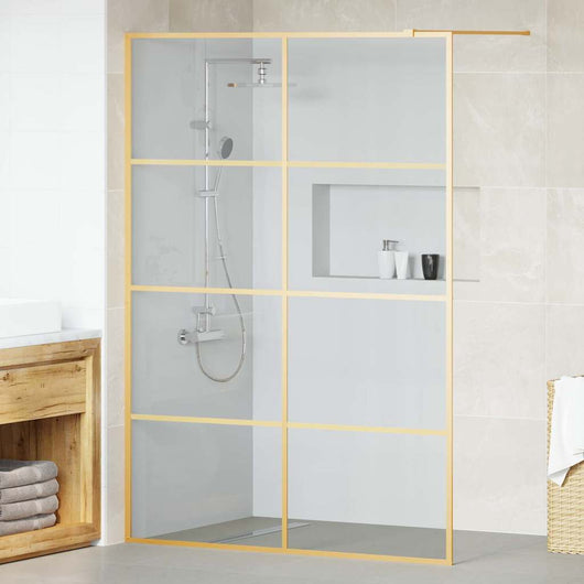 Parete Doccia Walk-in Oro 140 x 195 cm vetro temperato 42022061