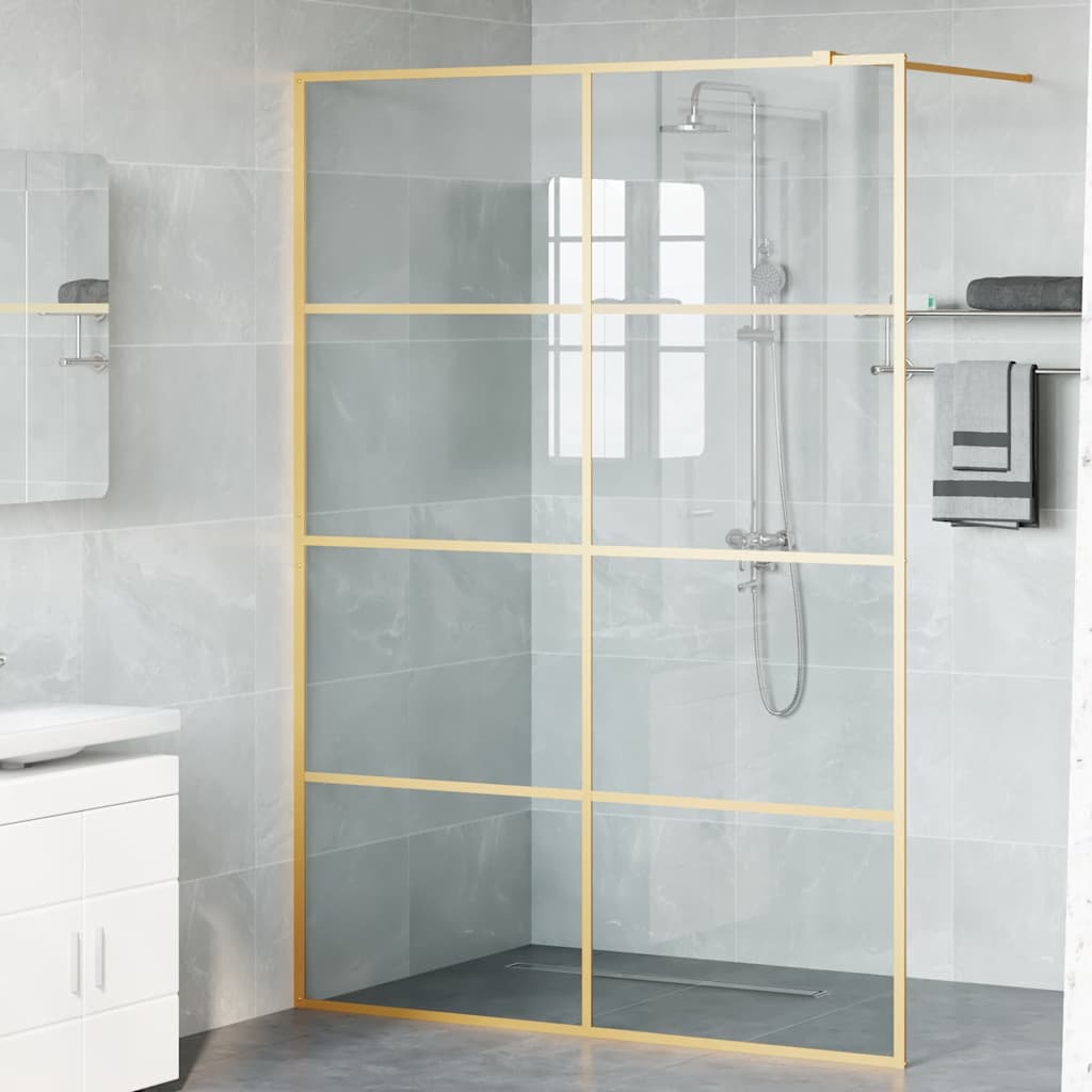 Parete Doccia Walk-in Oro 140 x 195 cm vetro temperato 42022061