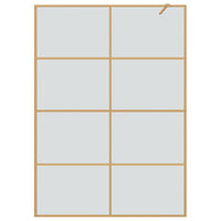 Parete Doccia Walk-in Oro 140 x 195 cm vetro temperato 42022061