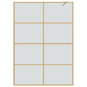 Parete Doccia Walk-in Oro 140 x 195 cm vetro temperato 42022061