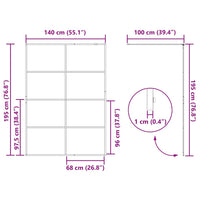 Parete Doccia Walk-in Oro 140 x 195 cm vetro temperato 42022061
