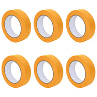 Nastri Adesivi per Pittori 6 pcs Giallo 25mm x 50m Carta 42019635