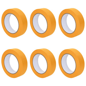Nastri Adesivi per Pittori 6 pcs Giallo 25mm x 50m Carta 42019635
