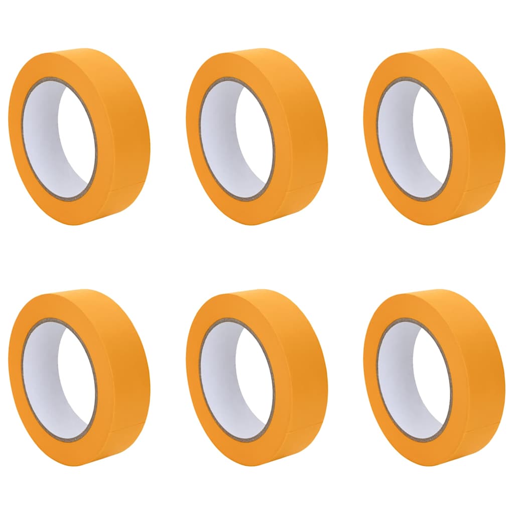 Nastri Adesivi per Pittori 6 pcs Giallo 30mm x 50m Carta 42019639