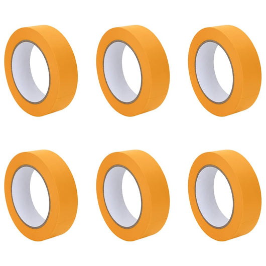 Nastri Adesivi per Pittori 6 pcs Giallo 30mm x 50m Carta 42019639