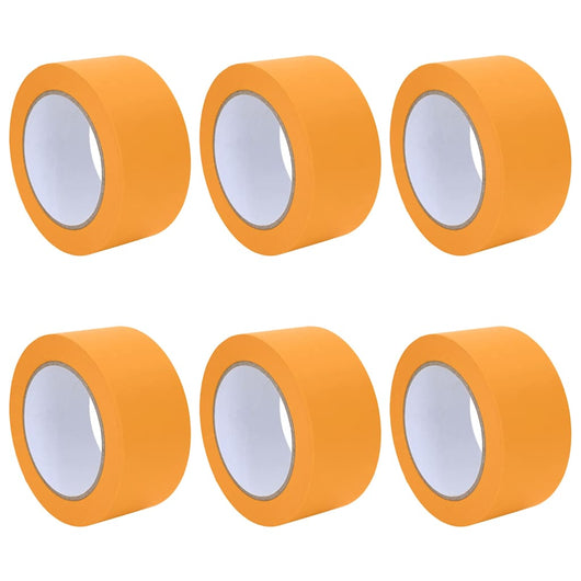 Nastri Adesivi per Pittori 6 pcs Giallo 50mm x 50m Carta 42019647