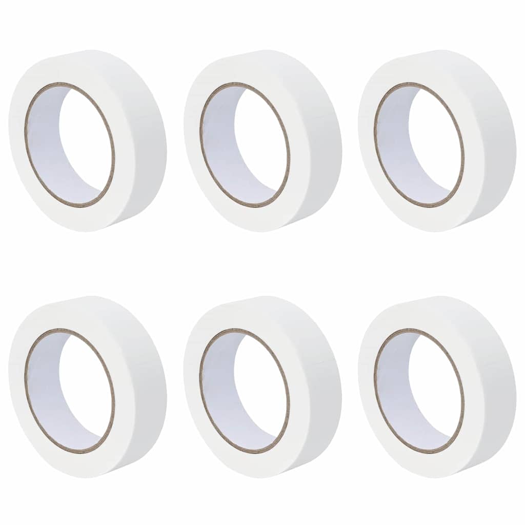 Nastri Adesivi per Pittori 6 pcs Bianco 30mm x 50m Carta 42019659