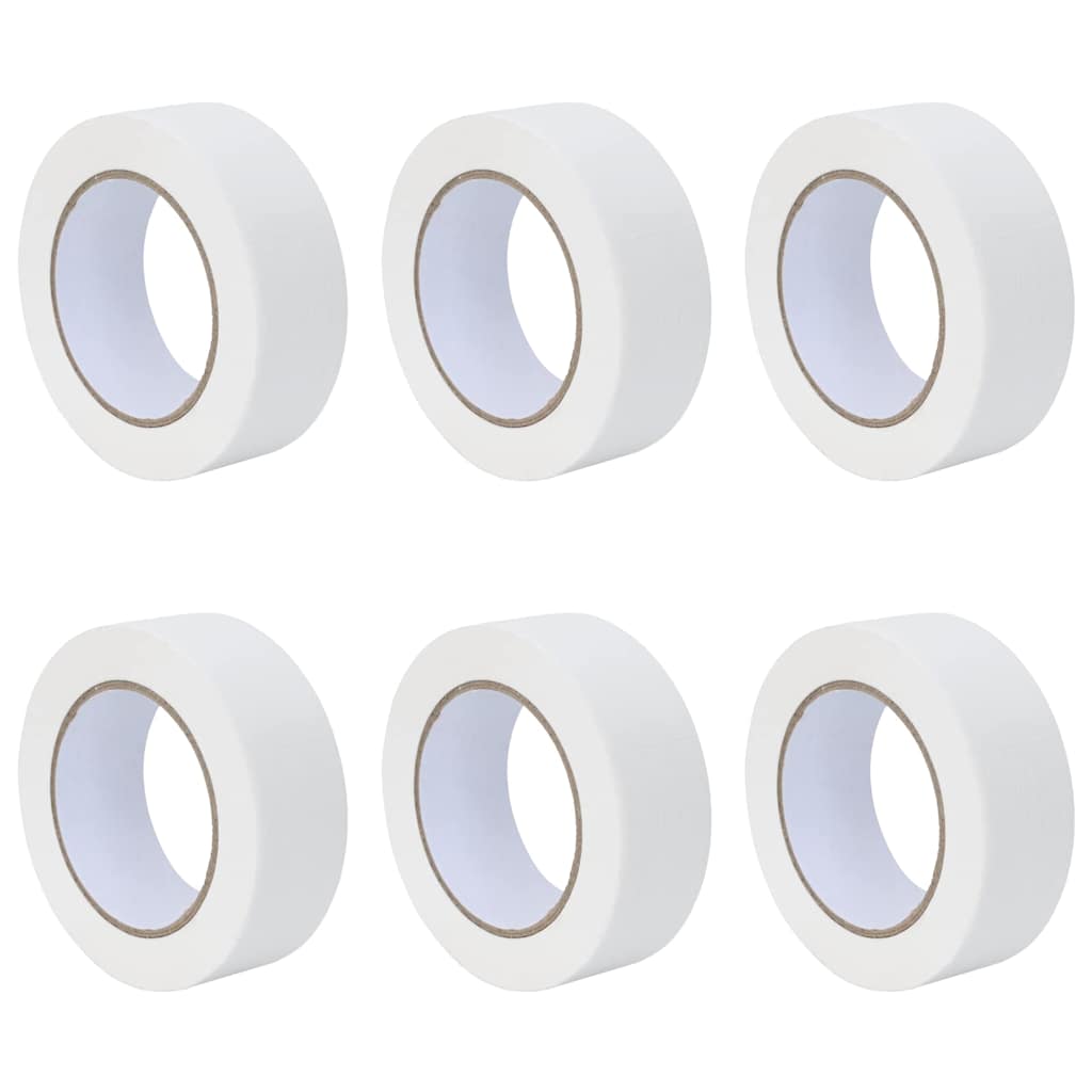 Nastri Adesivi per Pittori 6 pcs Bianco 38mm x 50m Carta 42019663