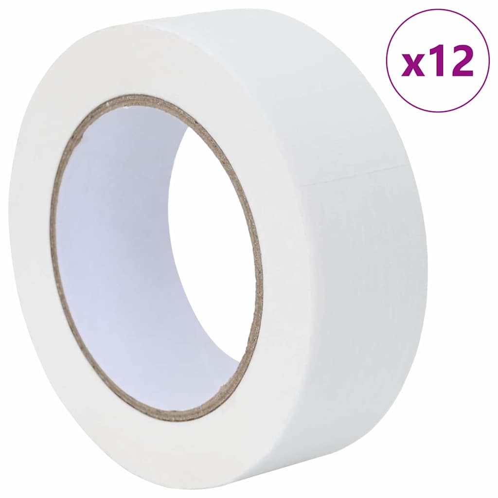 Nastri Adesivi per Pittori 12 pcs Bianco 38mm x 50m Carta 42019664