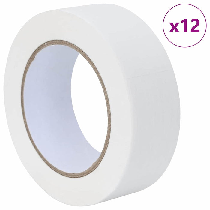 Nastri Adesivi per Pittori 12 pcs Bianco 38mm x 50m Carta 42019664
