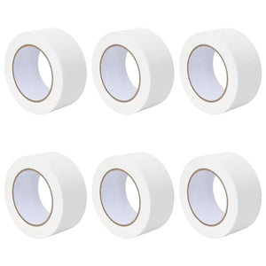 Nastri Adesivi per Pittori 6 pcs Bianco 50mm x 50m Carta 42019667