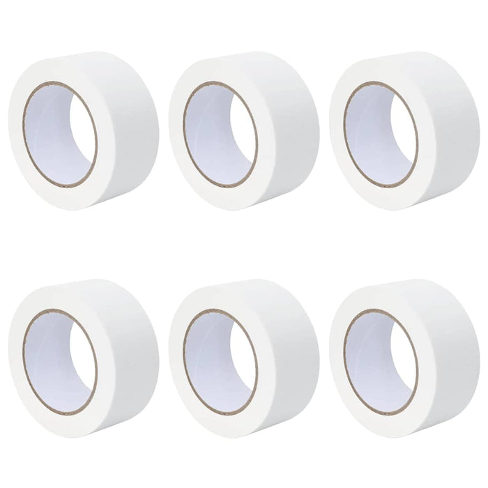 Nastri Adesivi per Pittori 6 pcs Bianco 50mm x 50m Carta 42019667