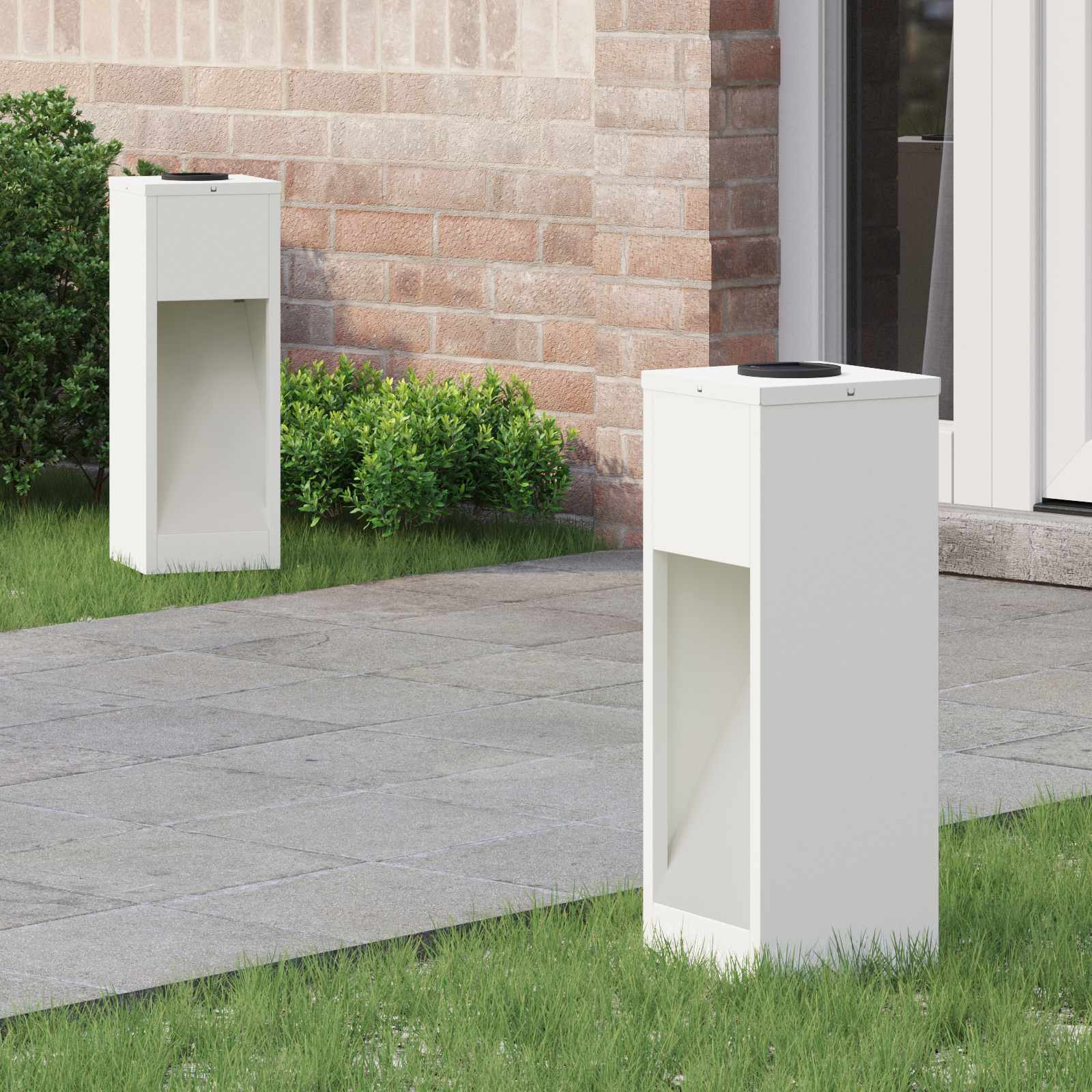 Lucina LED Solare da Percorso 2 pcs Bianco 879710