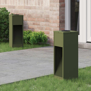 Lucina LED Solare da Percorso 2 pcs Verde oliva 879712