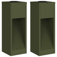 Lucina LED Solare da Percorso 2 pcs Verde oliva 879712