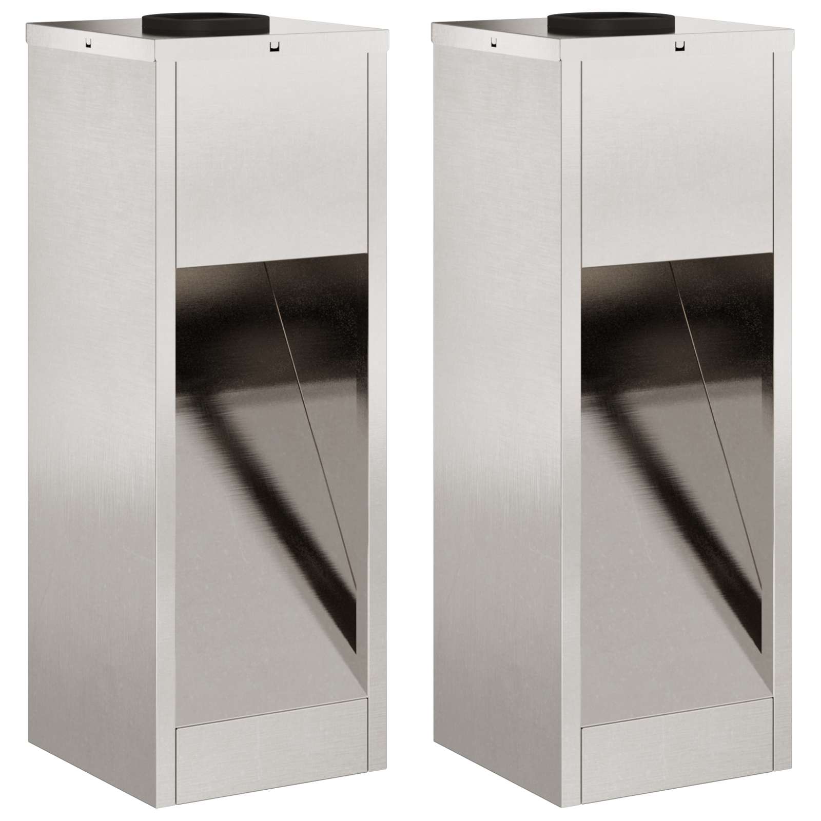 Lucina LED Solare da Percorso 2 pcs Acciaio inossidabile 879713