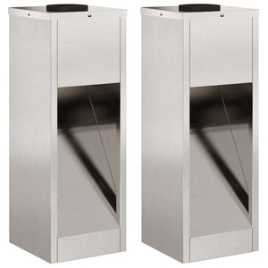 Lucina LED Solare da Percorso 2 pcs Acciaio inossidabile 879713