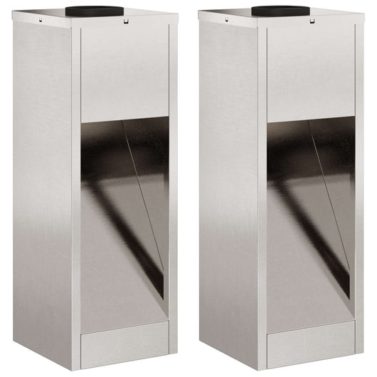 Lucina LED Solare da Percorso 2 pcs Acciaio inossidabile 879713