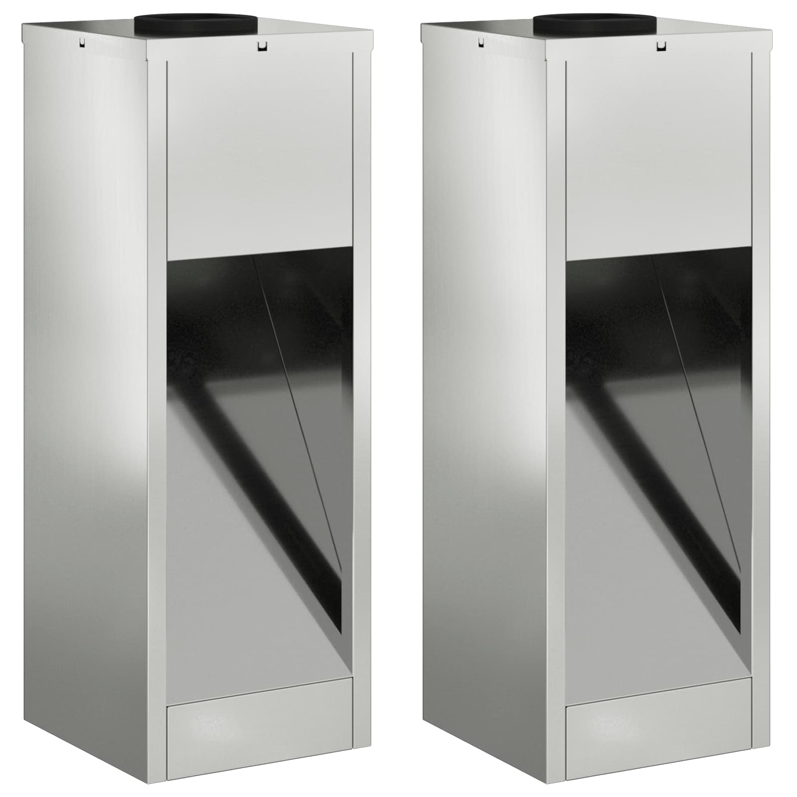 Lucina LED Solare da Percorso 2 pcs Zincato Zincato 879714