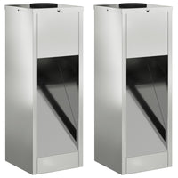 Lucina LED Solare da Percorso 2 pcs Zincato Zincato 879714