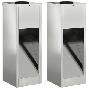 Lucina LED Solare da Percorso 2 pcs Zincato Zincato 879714