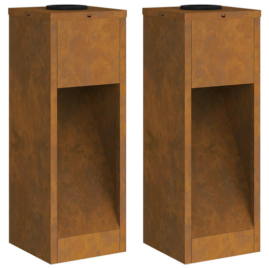 Lucina LED Solare da Percorso 2 pcs Zincato Zincato 879715