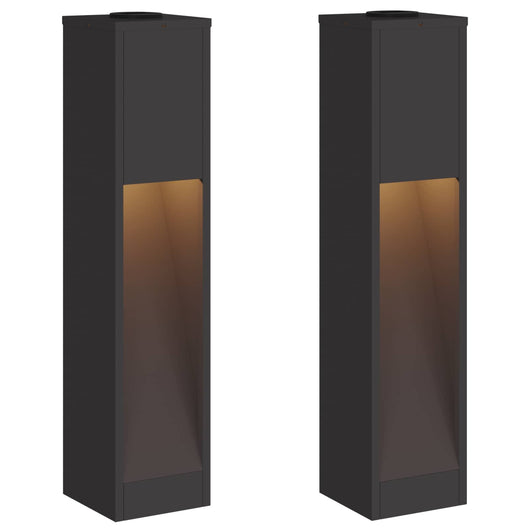 Lucina LED Solare da Percorso 2 pcs Nero 879716