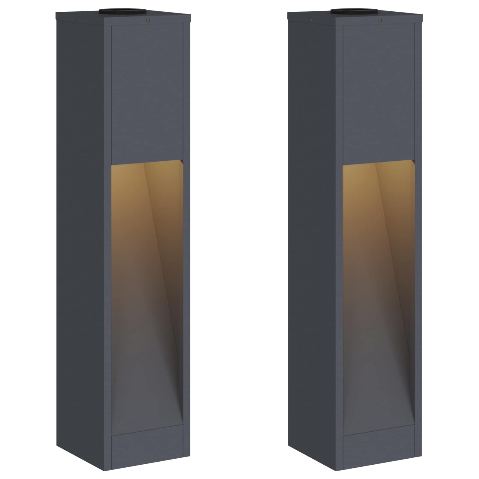 Lucina LED Solare da Percorso 2 pcs Antracite 879718