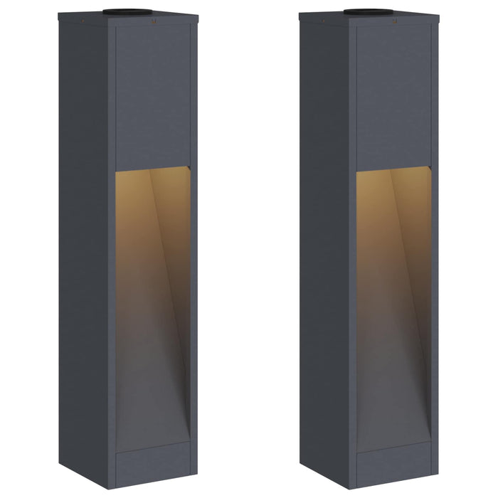 Lucina LED Solare da Percorso 2 pcs Antracite 879718