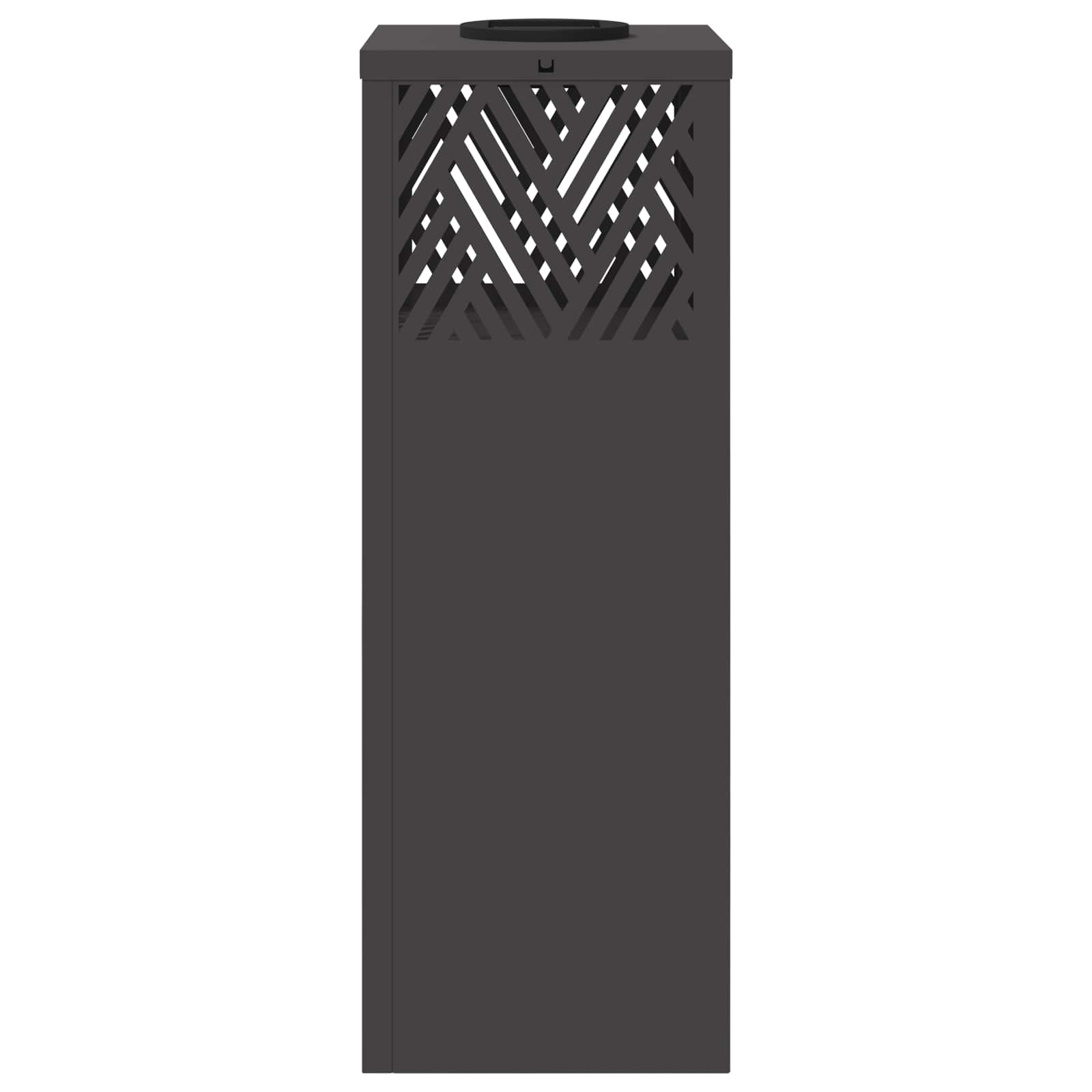 Faro LED solare per sentieri a spina di pesce 2 pcs Nero 879723