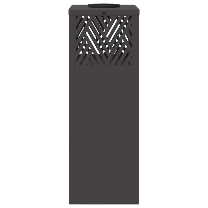 Faro LED solare per sentieri a spina di pesce 2 pcs Nero 879723