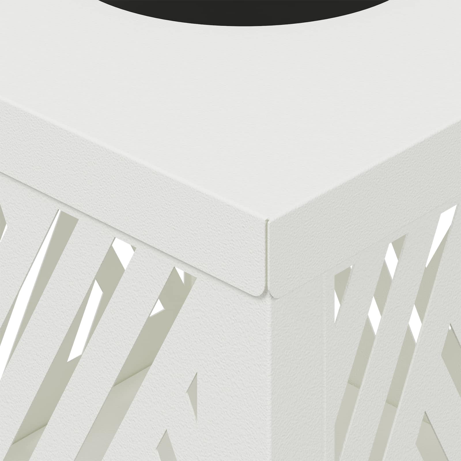 Faro LED solare per sentieri a spina di pesce 2 pcs Bianco 879724