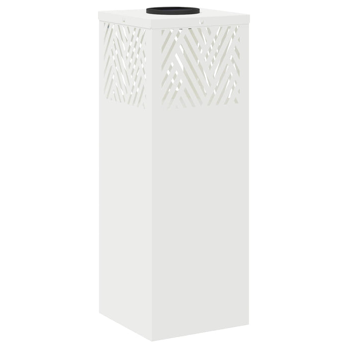 Faro LED solare per sentieri a spina di pesce 2 pcs Bianco 879724