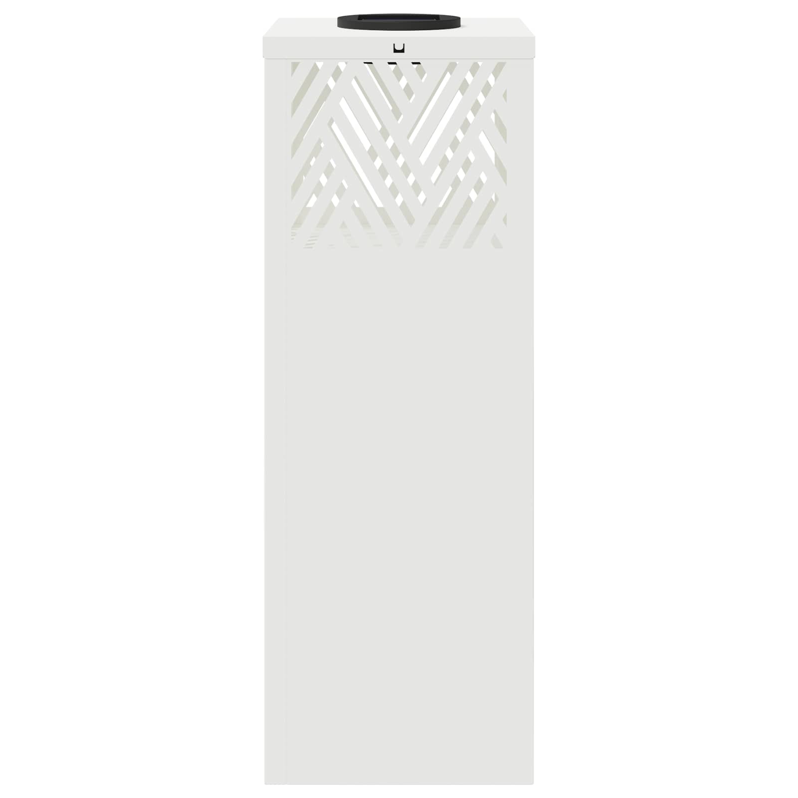 Faro LED solare per sentieri a spina di pesce 2 pcs Bianco 879724