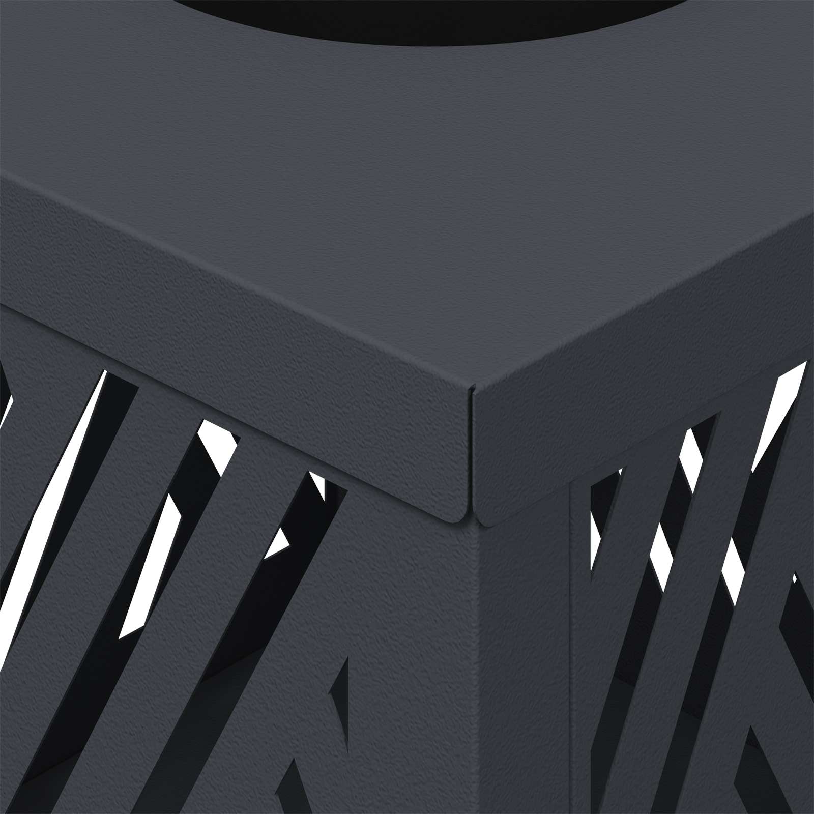 Faro LED solare per sentieri a spina di pesce 2 pcs Antracite 879725