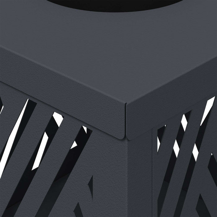 Faro LED solare per sentieri a spina di pesce 2 pcs Antracite 879725