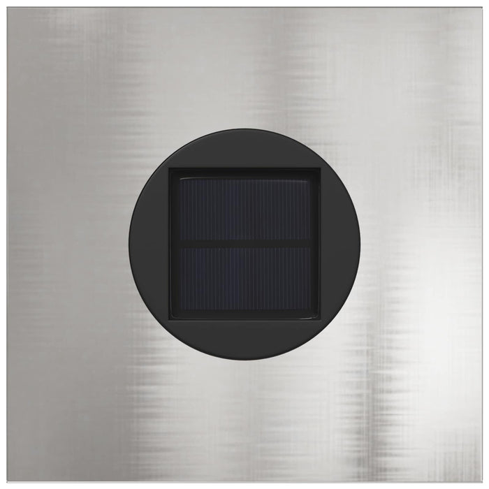 Faro LED solare per sentieri 2 pcs Acciaio inossidabile 879727