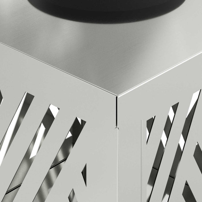 Faro LED solare per sentieri 2 pcs Zincato Zincato 879728