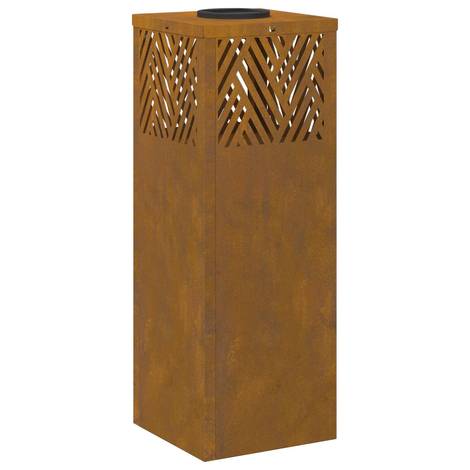 Faro LED solare per sentieri 2 pcs Acciaio Corten 879729