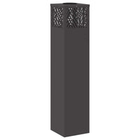 Faro LED solare per sentieri a spina di pesce 2 pcs Nero 879730